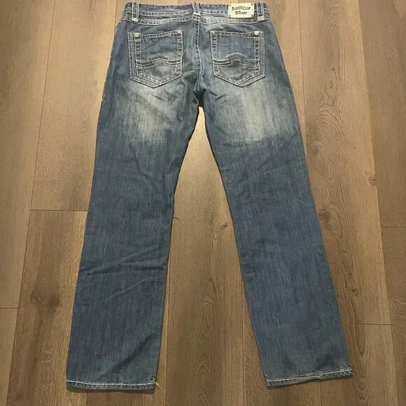 Antique Rivet Ripped Straight Leg Jeans - Picture 2 of 4